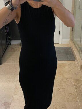 Apt. 9 Black Sleeveless Midi Dress